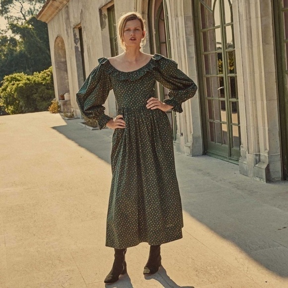 NWT Doen Zarina Dress in Forest Parc Monceau - Picture 1 of 14